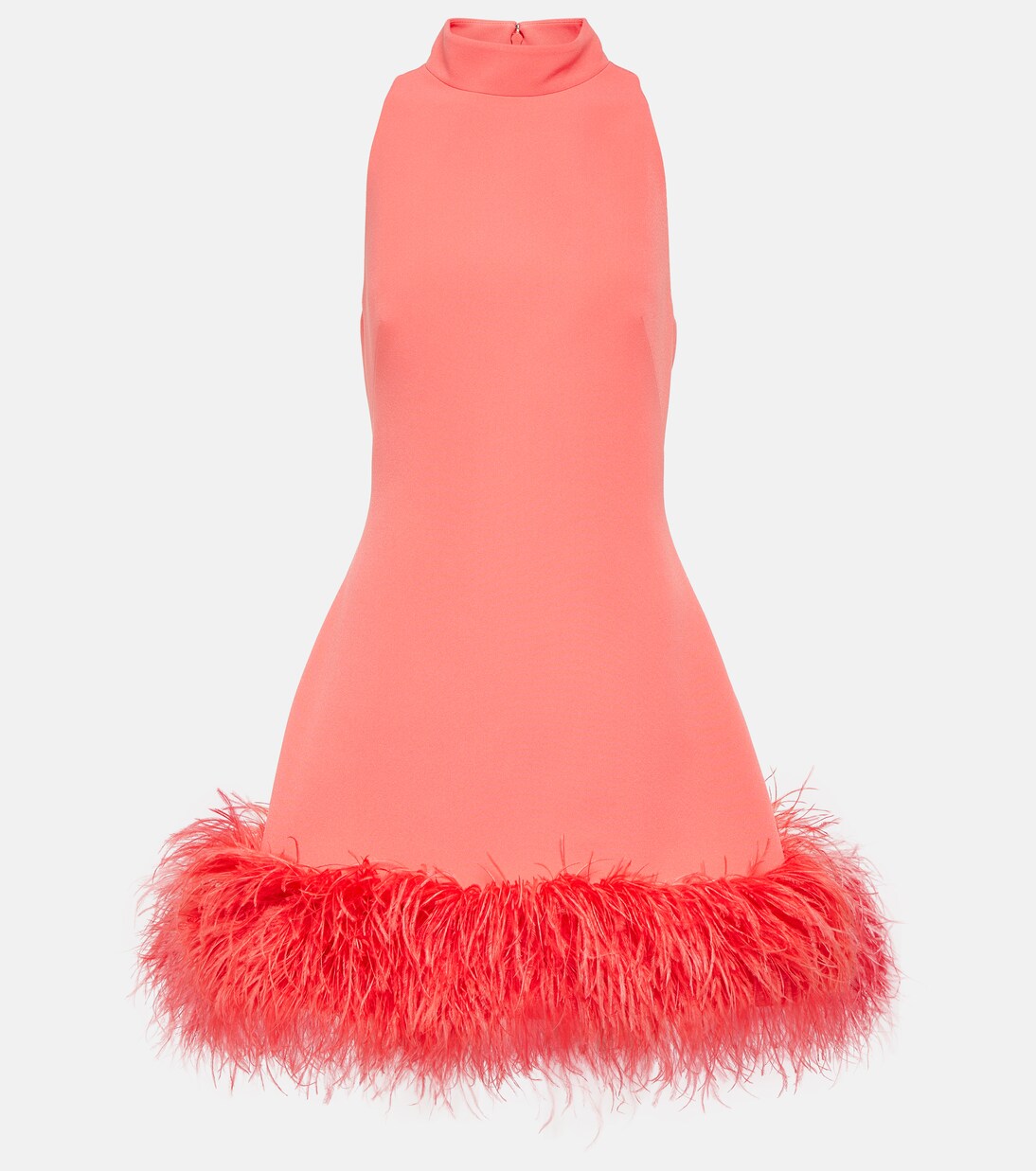 Robe Ratana en crêpe à plumes | Safiyaa