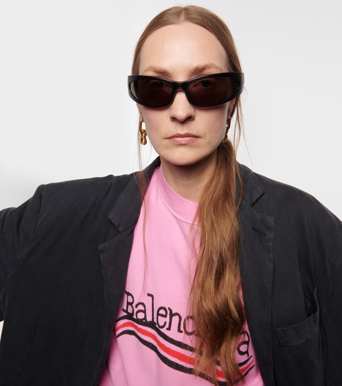 Reverse Xpander oval sunglasses | Balenciaga