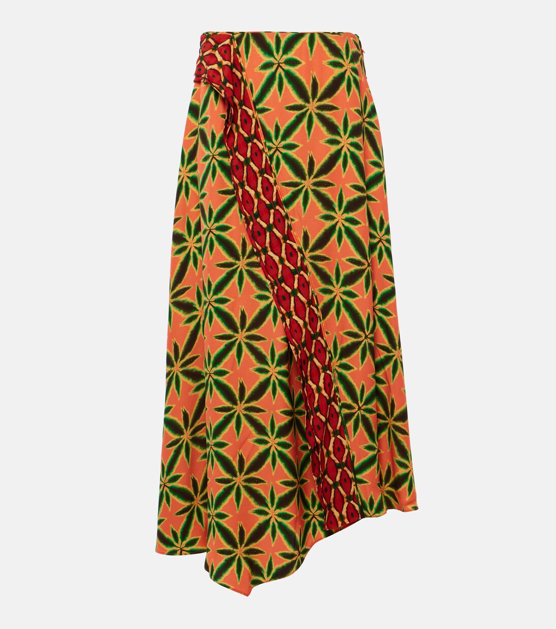 Violette ruffled crepe midi skirt | Ulla Johnson