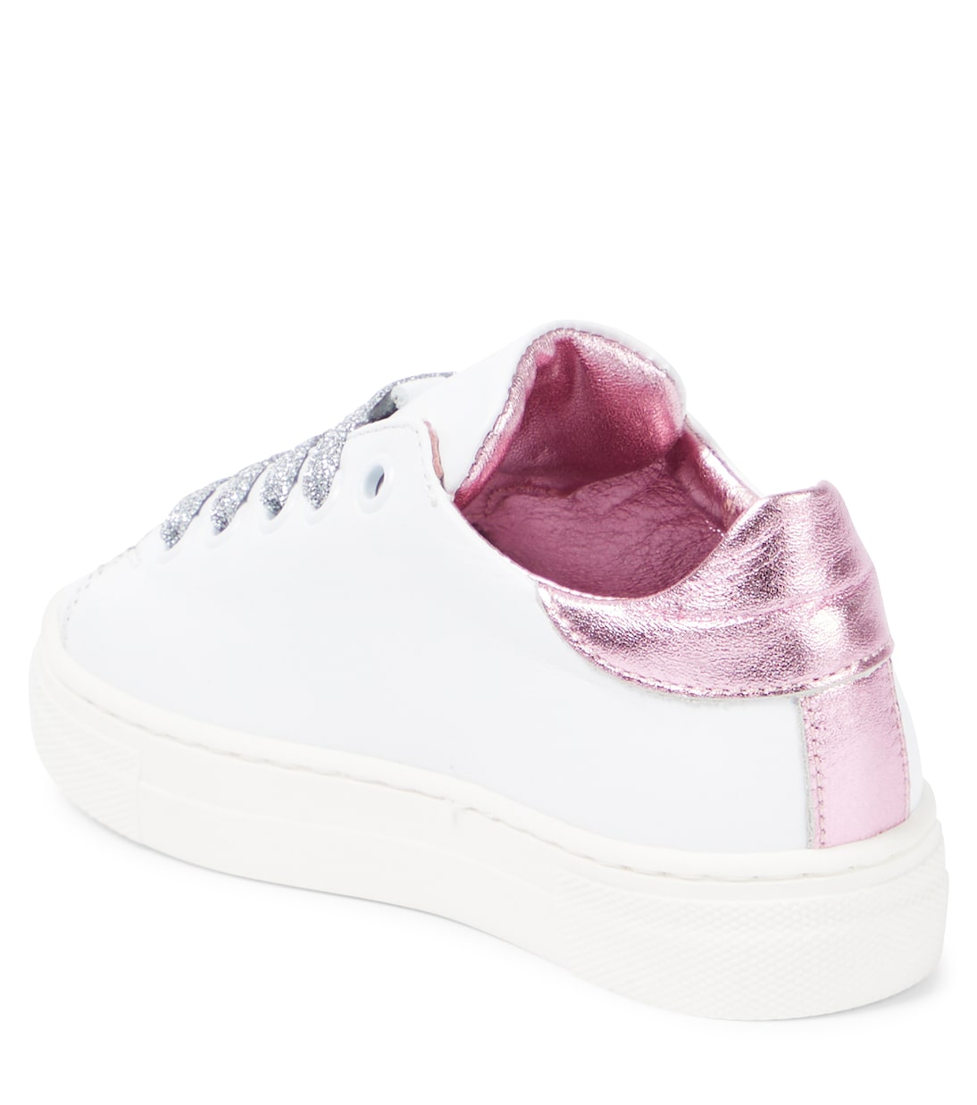 Logo leather sneakers | Moschino Kids
