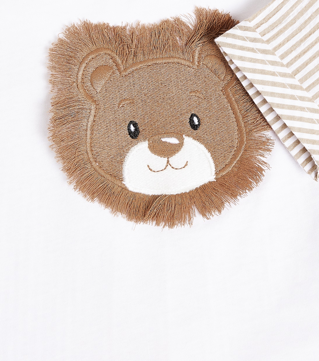 Baby bear-appliqué cotton T-shirt | Monnalisa
