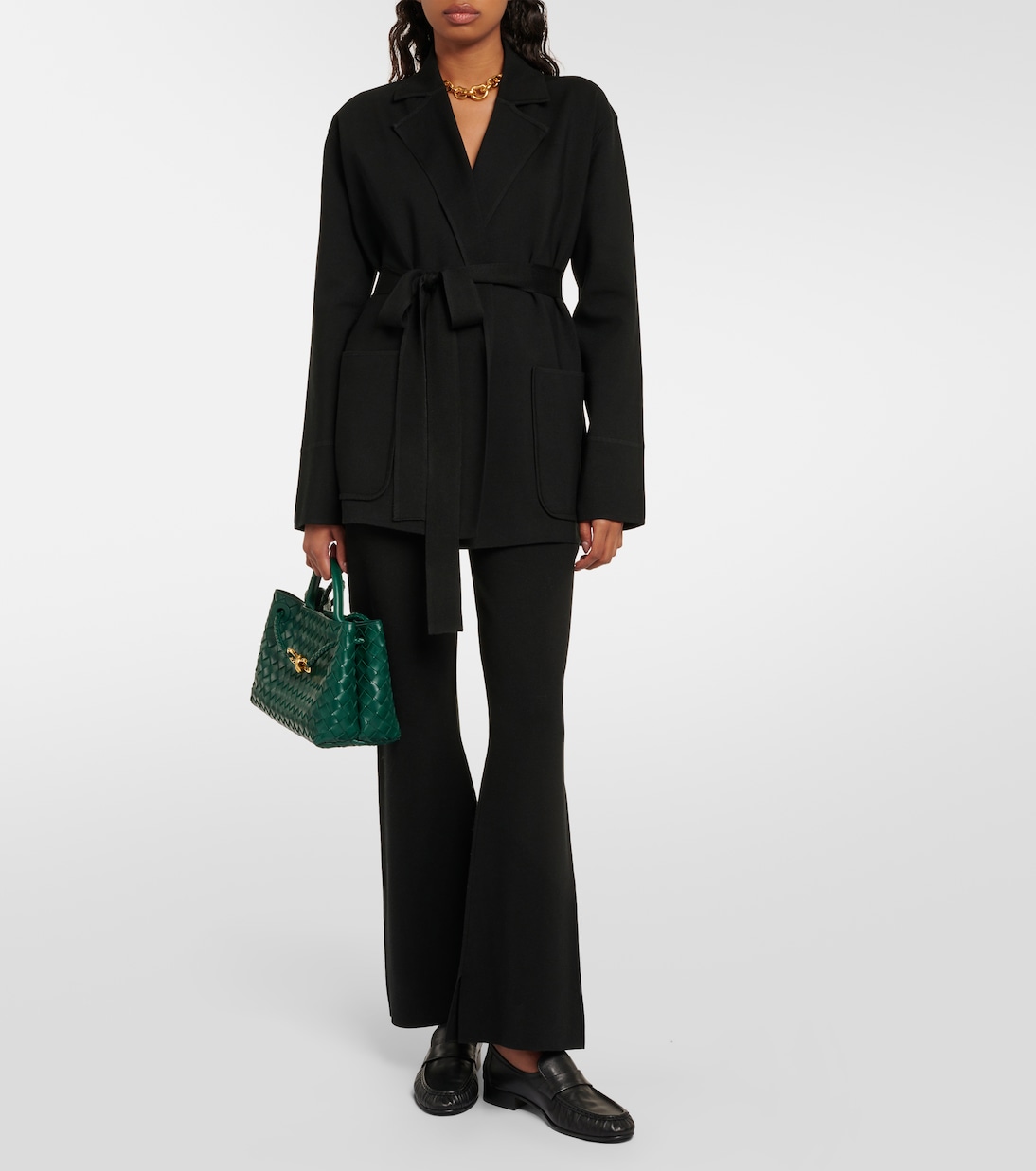 High-Rise-Schlaghose aus einem Seidengemisch | Joseph