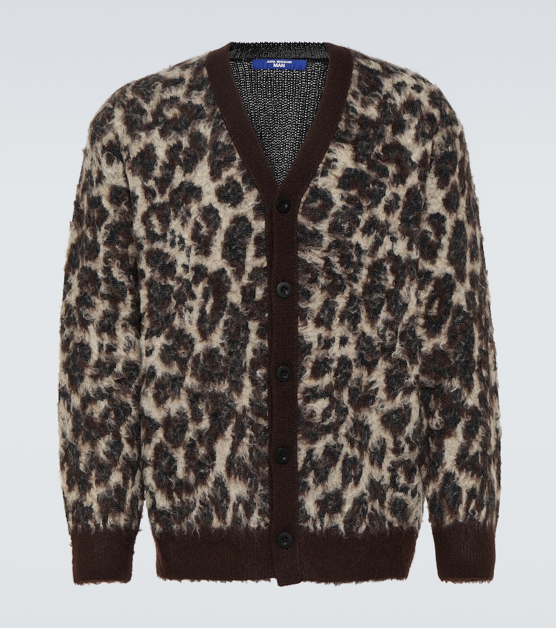 Leopard-print jacquard cardigan | Junya Watanabe