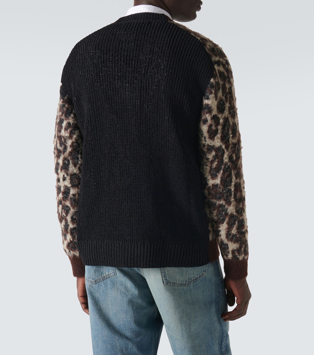 Leopard-print jacquard cardigan | Junya Watanabe