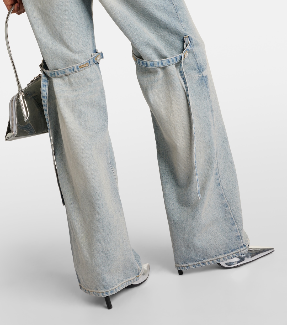 Jeans Sailor a gamba larga e vita media | Courrèges