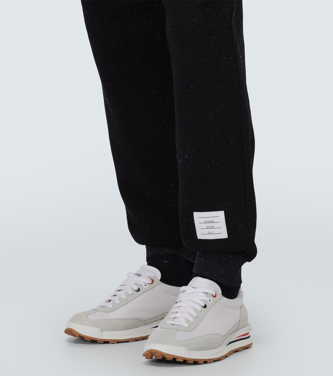 4-Bar cotton and silk sweatpants | Thom Browne