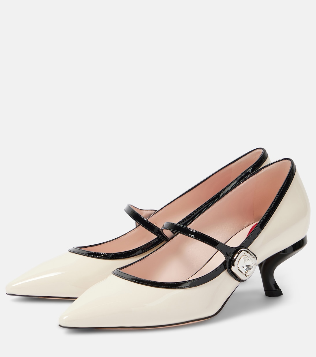 Virgule 55 patent leather Mary Jane pumps | Roger Vivier