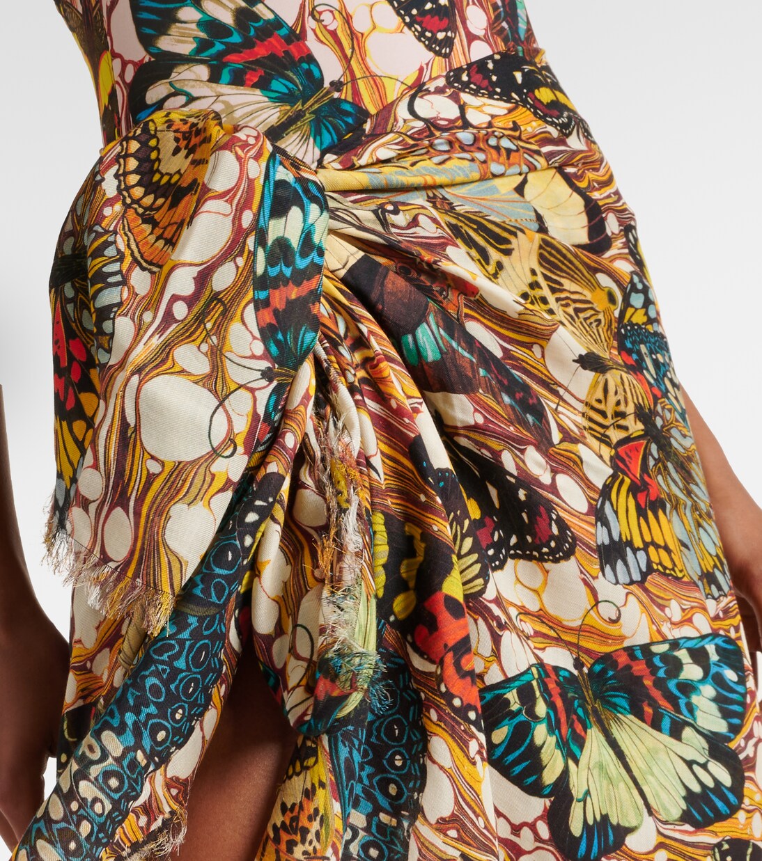 Bedruckter Pareo Papillon | Jean Paul Gaultier