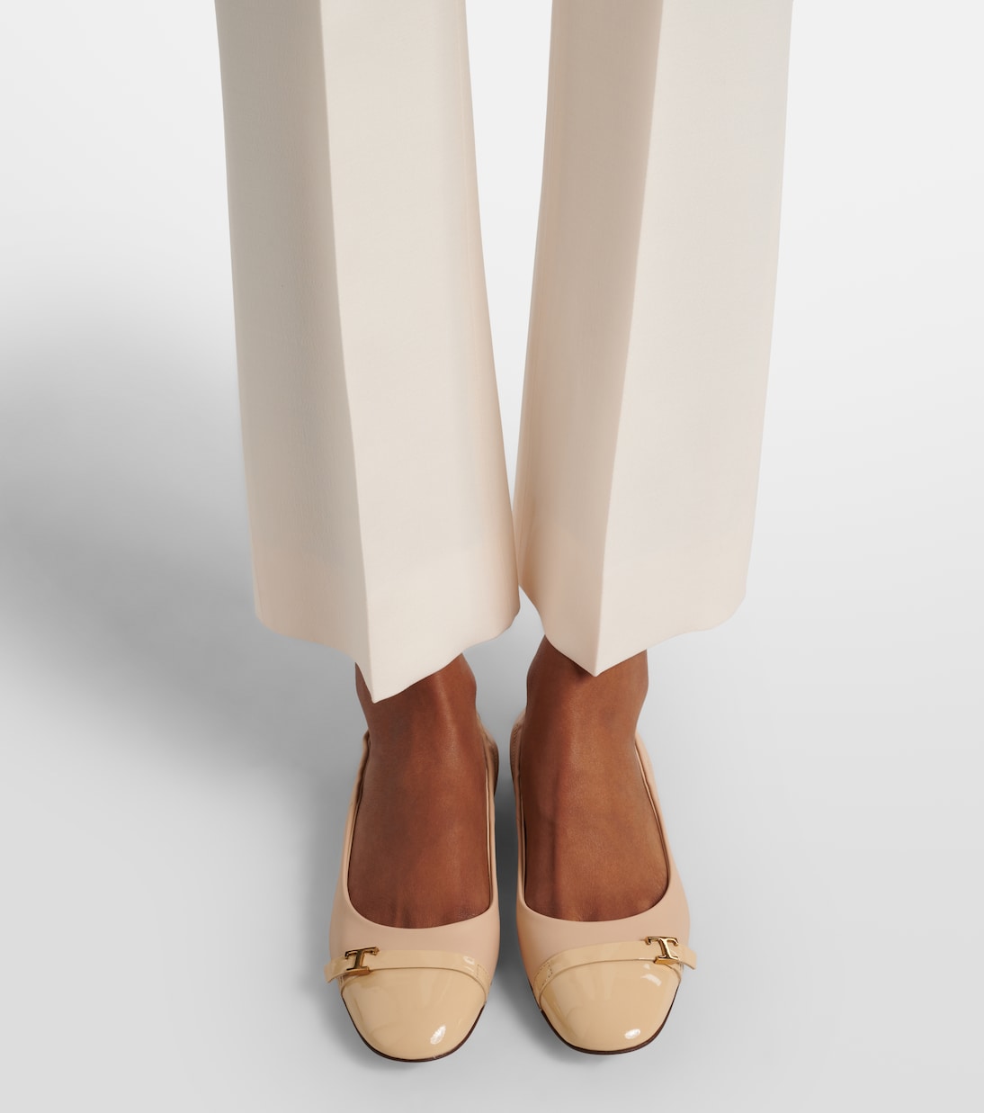 皮革芭蕾舞平底鞋 | Tod's