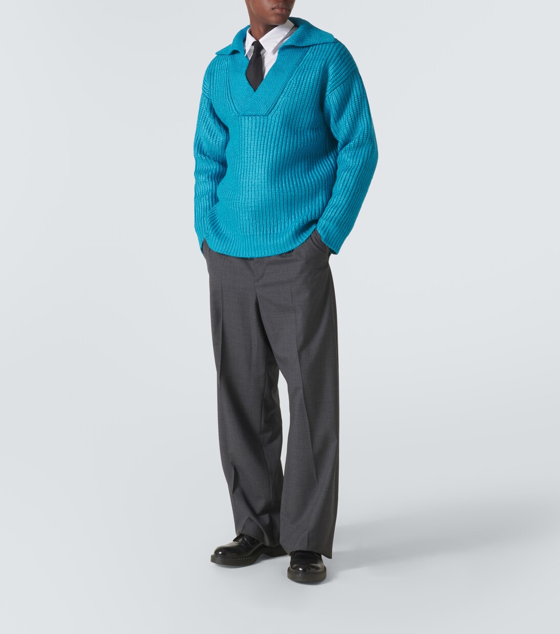 Ribbed-knit silk-blend sweater | Valentino