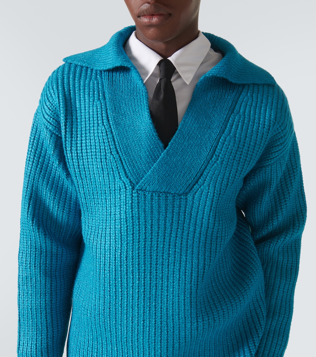 Ribbed-knit silk-blend sweater | Valentino