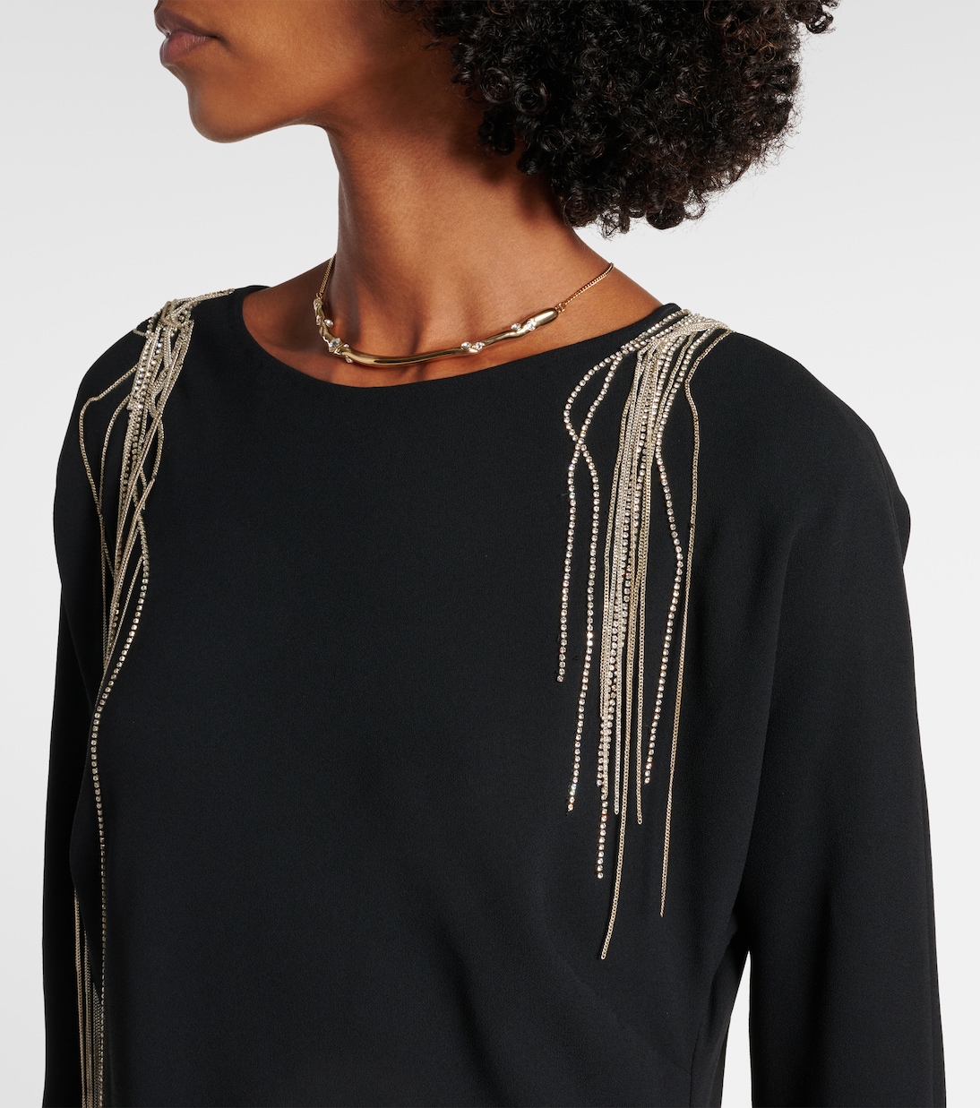 Maxikleid mit Kristallen | Dries Van Noten