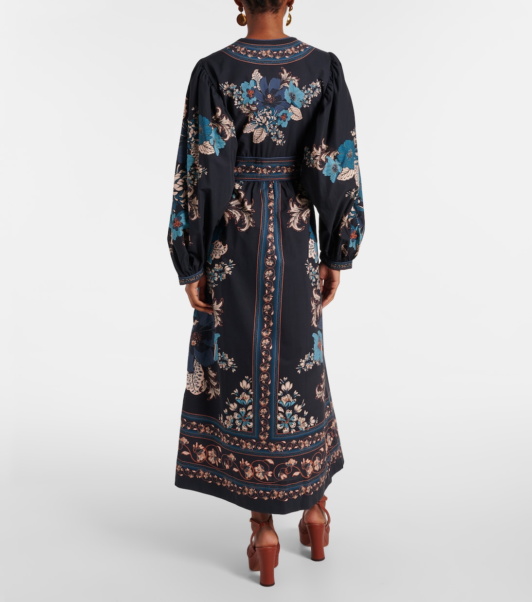 Robe midi Blossom Tapestry en coton | Farm Rio