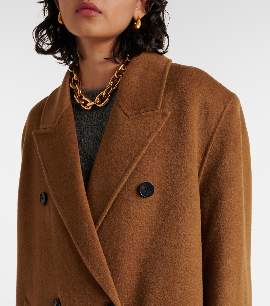 Mantel Gaia aus einem Wollgemisch | The Frankie Shop