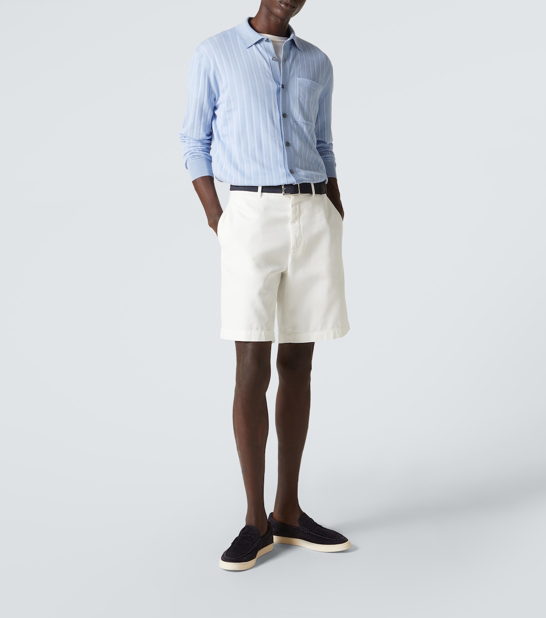 Cotton, silk and linen cardigan | Brioni