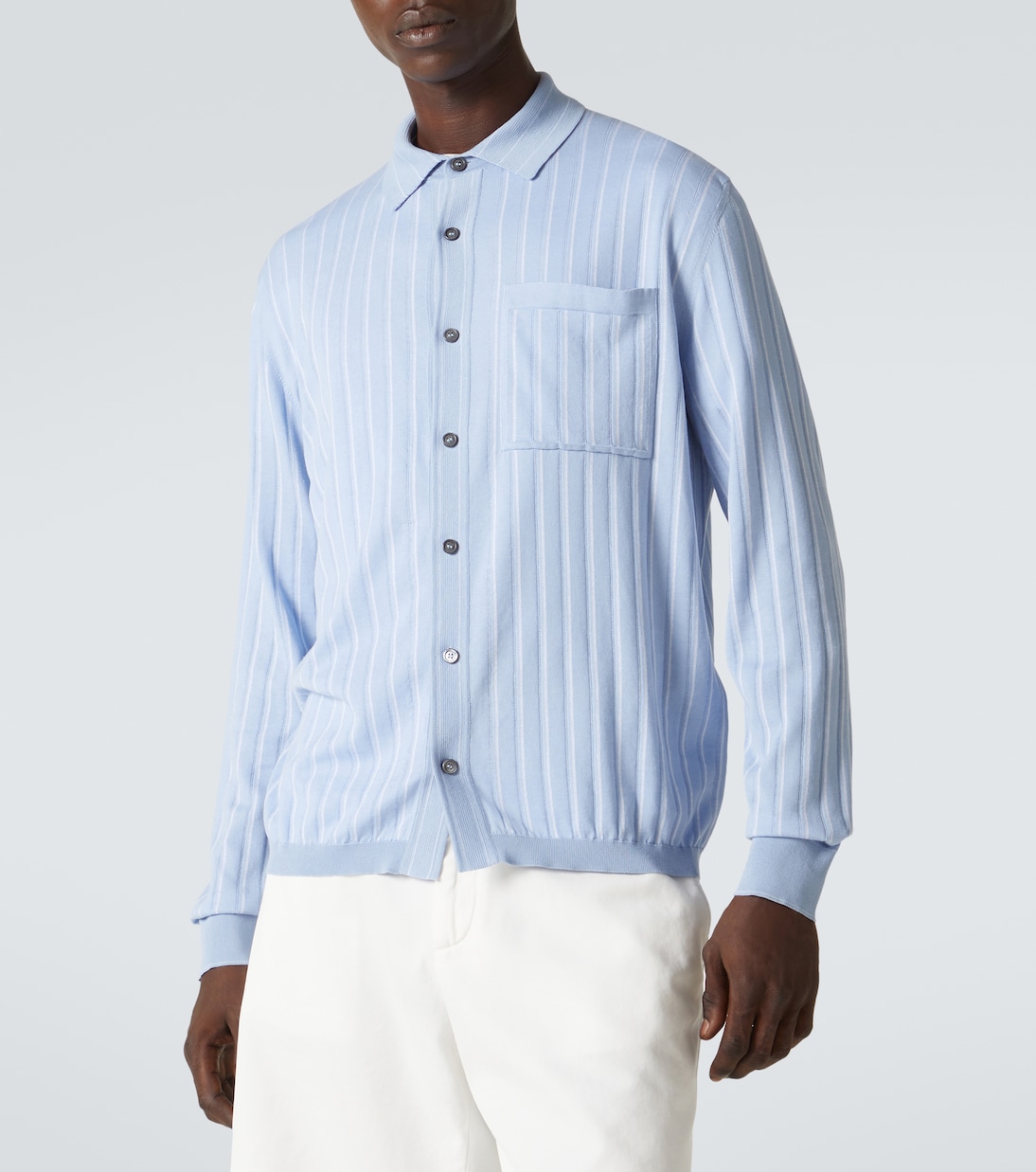 Cotton, silk and linen cardigan | Brioni