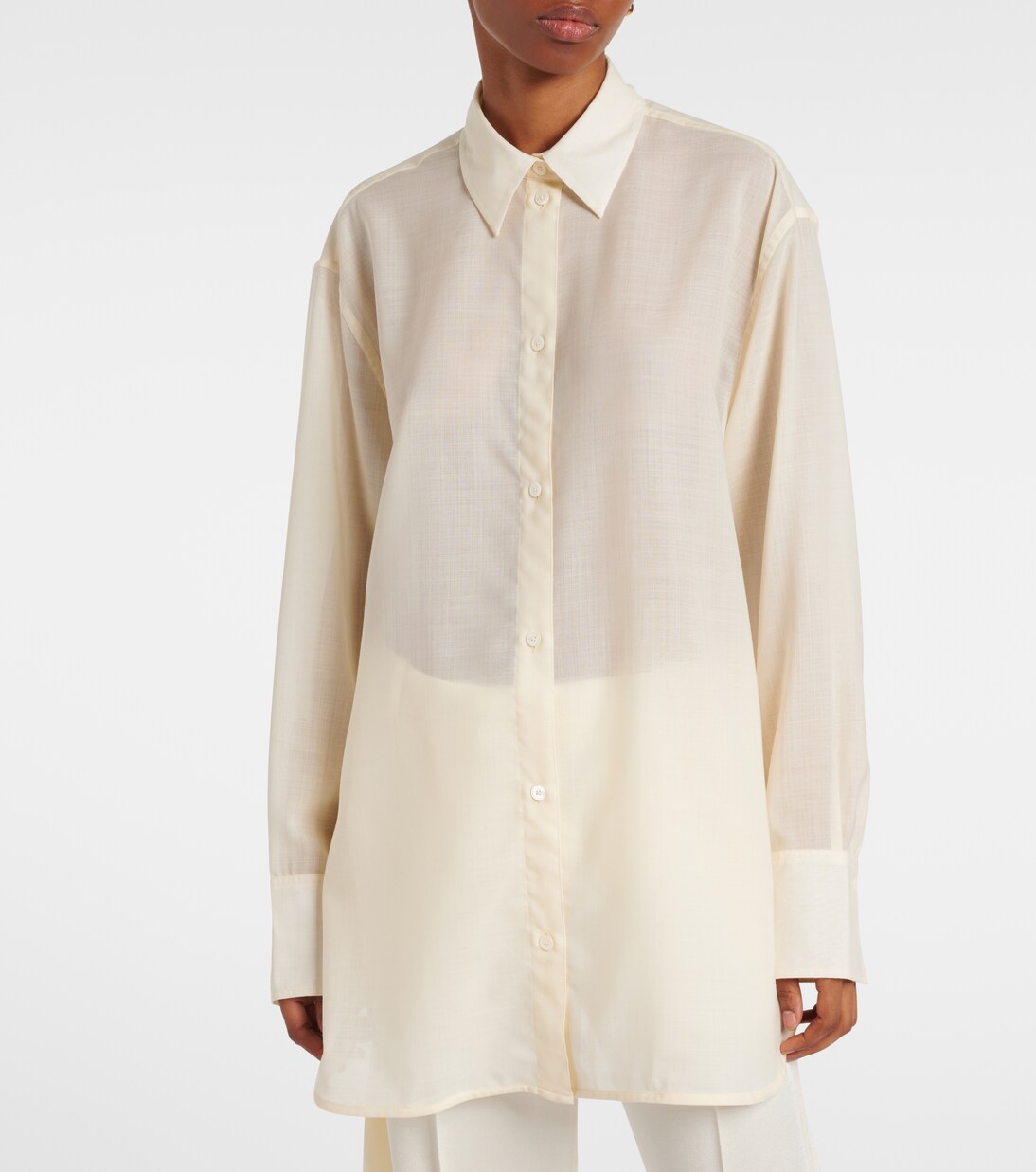 Sheer wool shirt | Toteme