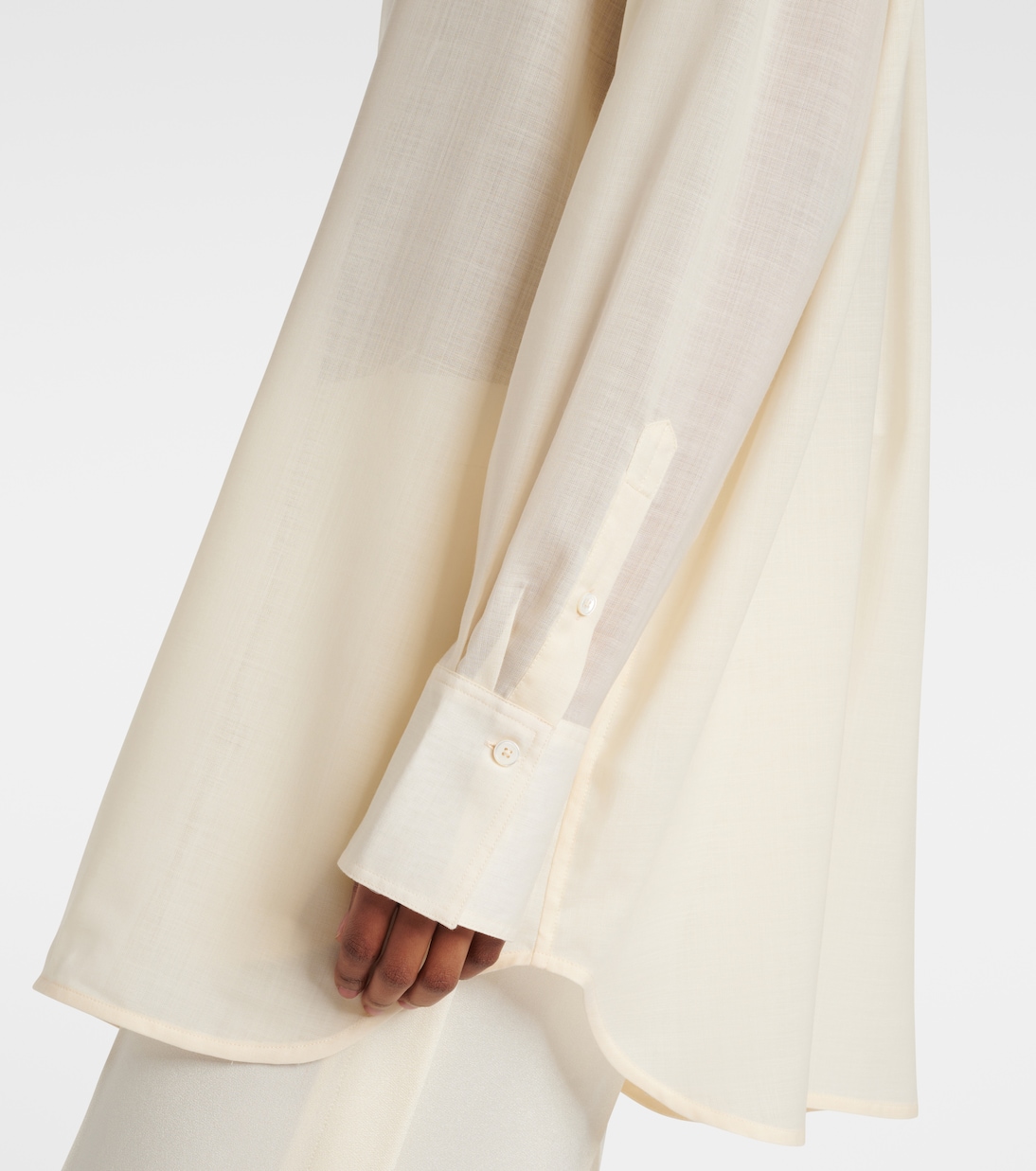 Sheer wool shirt | Toteme