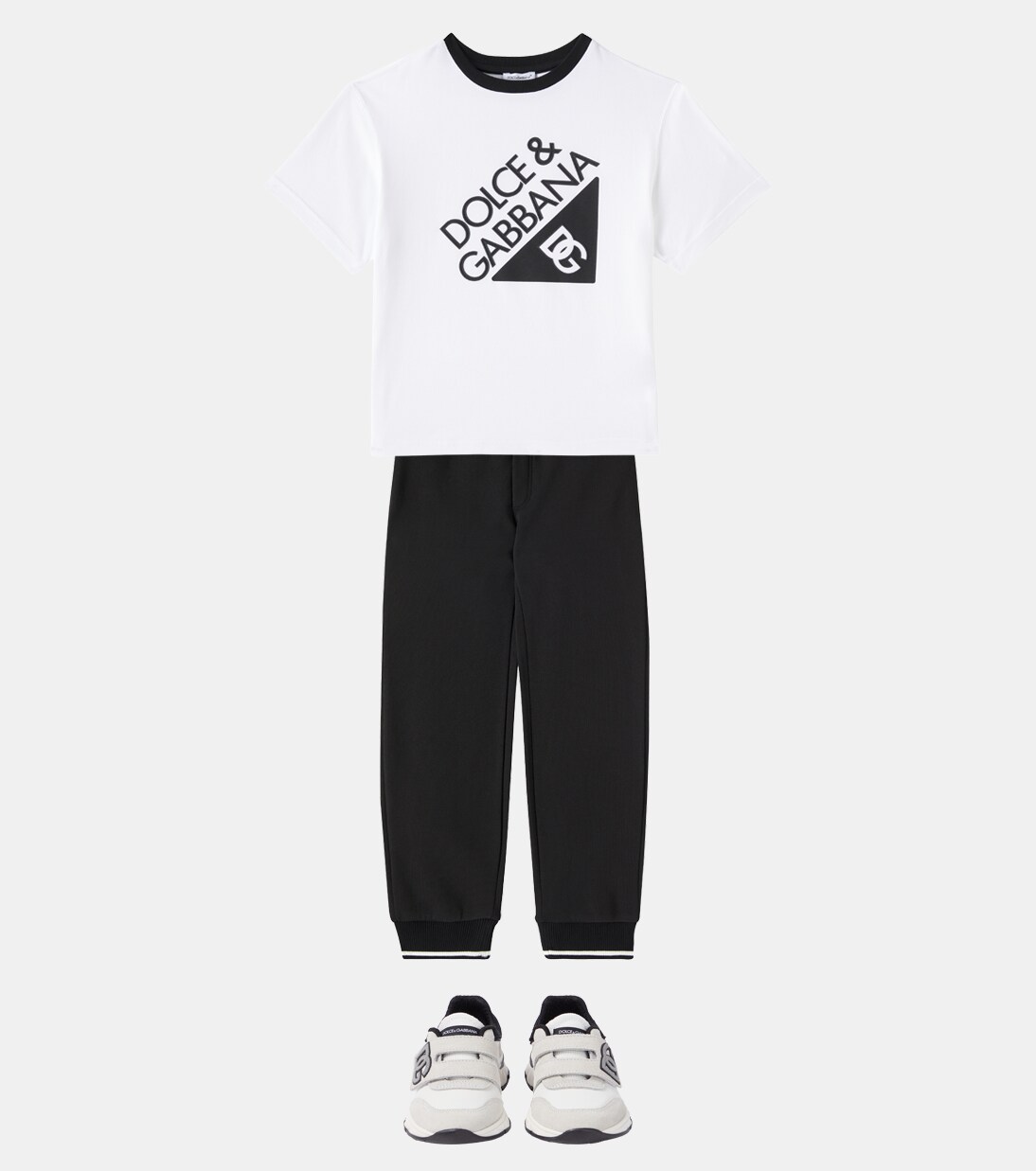 DG cotton jersey sweatpants | Dolce&Gabbana Kids