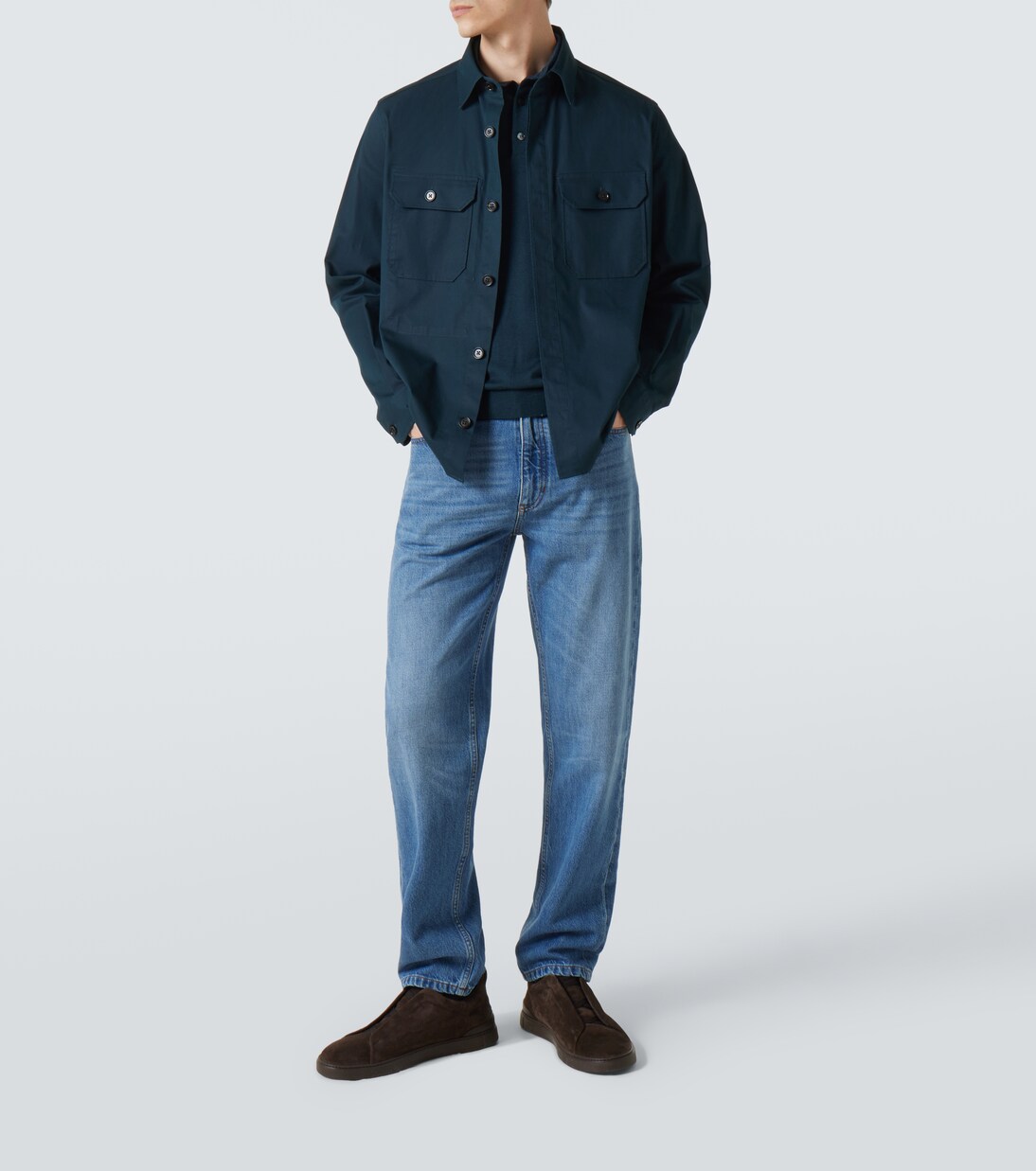 Hemdjacke aus einem Baumwollgemisch | Zegna