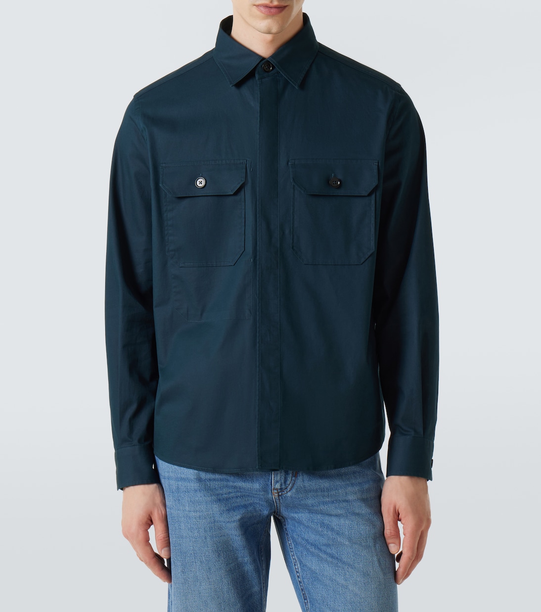 Hemdjacke aus einem Baumwollgemisch | Zegna