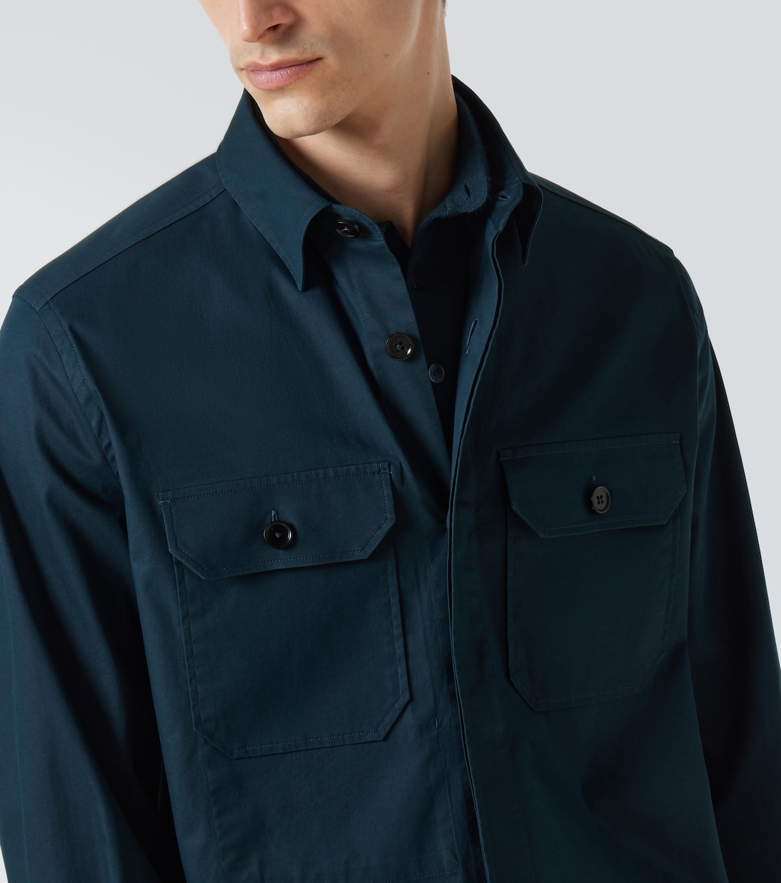 Hemdjacke aus einem Baumwollgemisch | Zegna