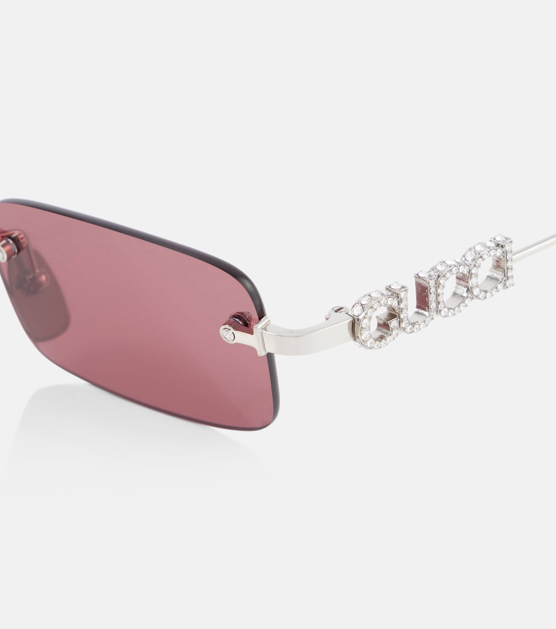 Logo embellished rectangular sunglasses | Gucci