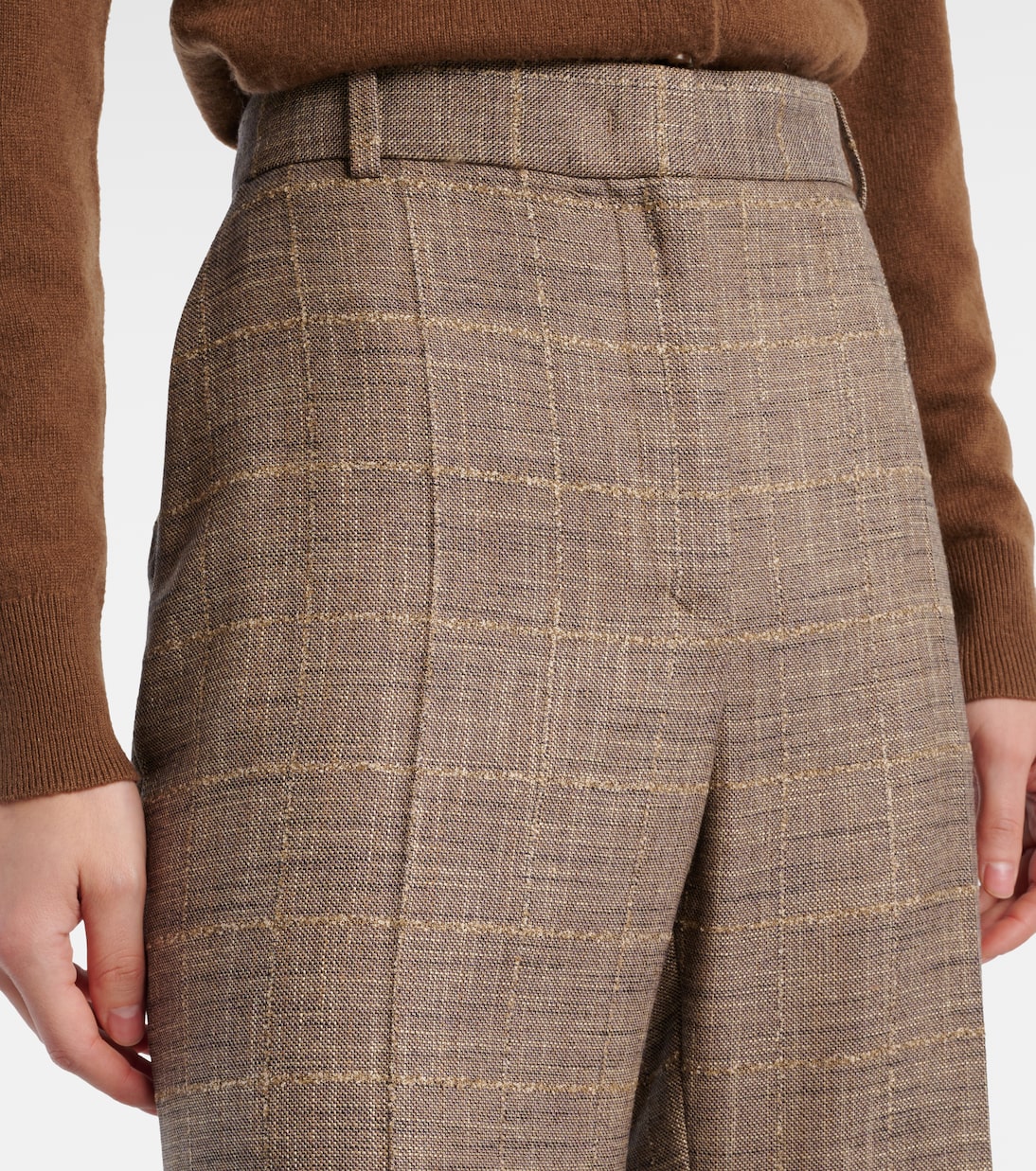 Pantalon évasé Stevens en laine mélangée | Joseph