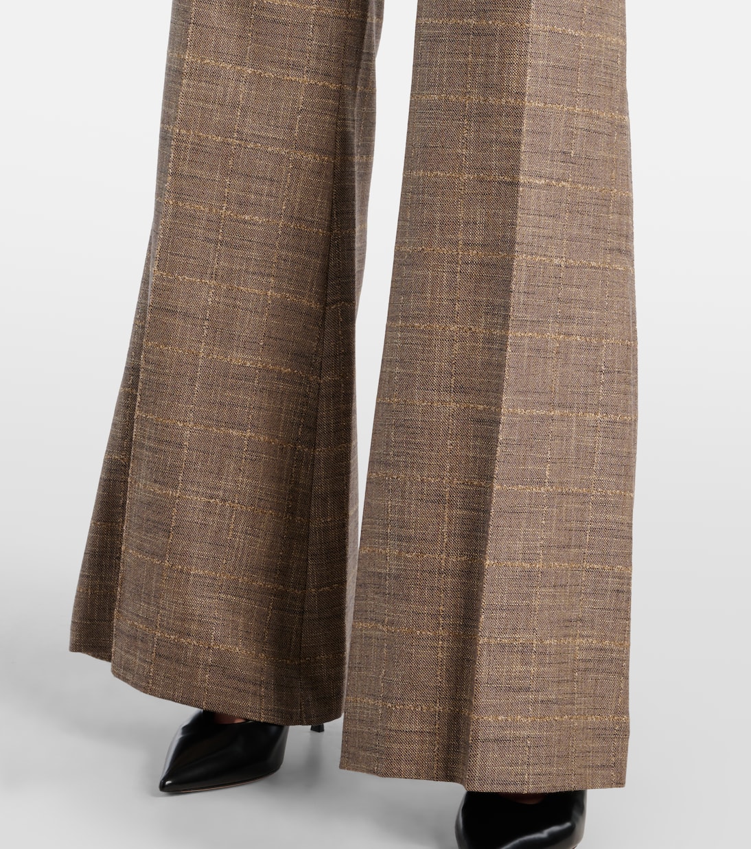 Pantalon évasé Stevens en laine mélangée | Joseph