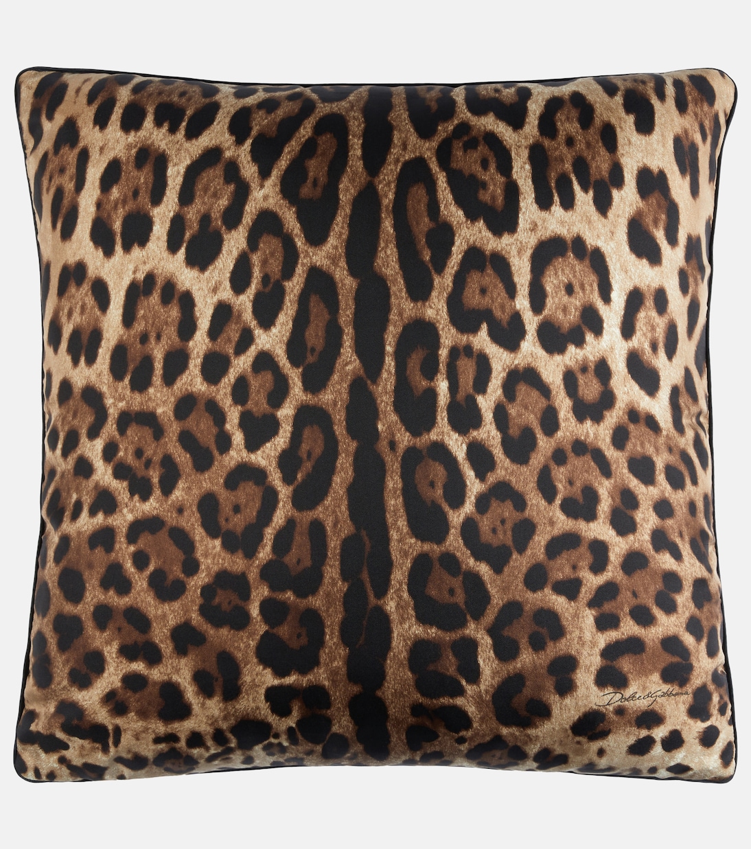 Leopardo Small silk twill cushion | Dolce&Gabbana Casa