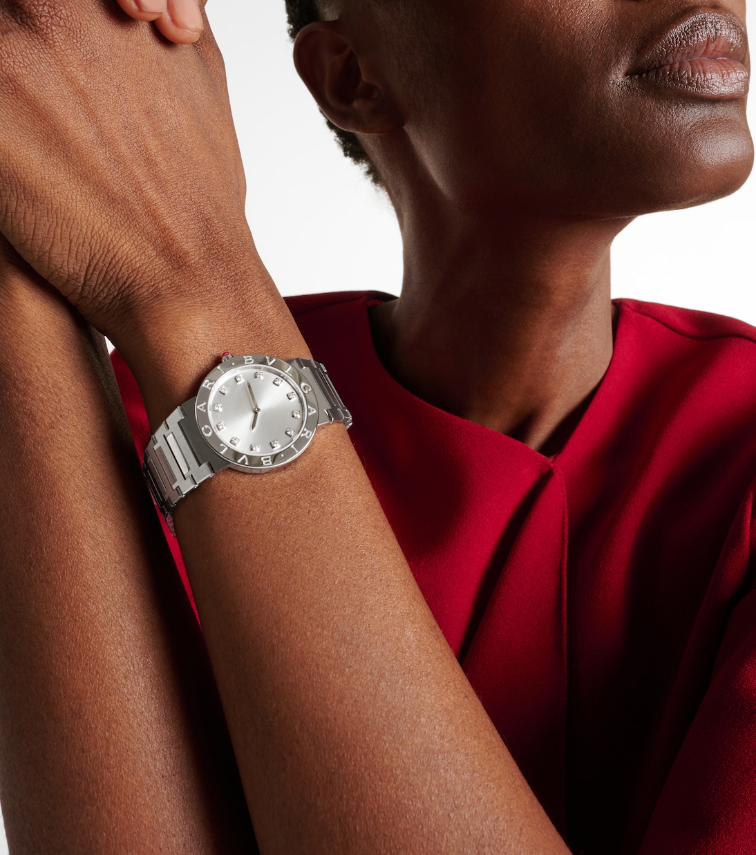 Orologio Bvlgari Bvlgari Lady 33mm in acciaio inossidabile con diamanti e rubellite | Bvlgari