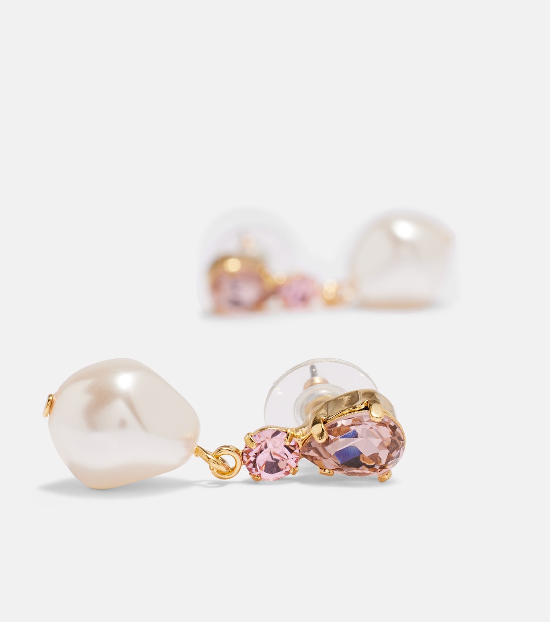 Kristina gold-plated drop earrings | Jennifer Behr