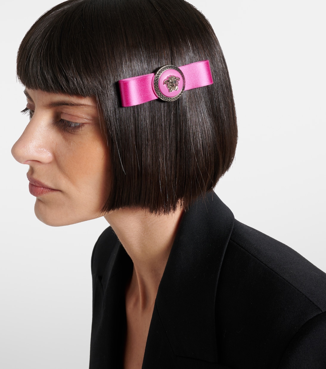 Fermacapelli Biggie Medusa in raso | Versace