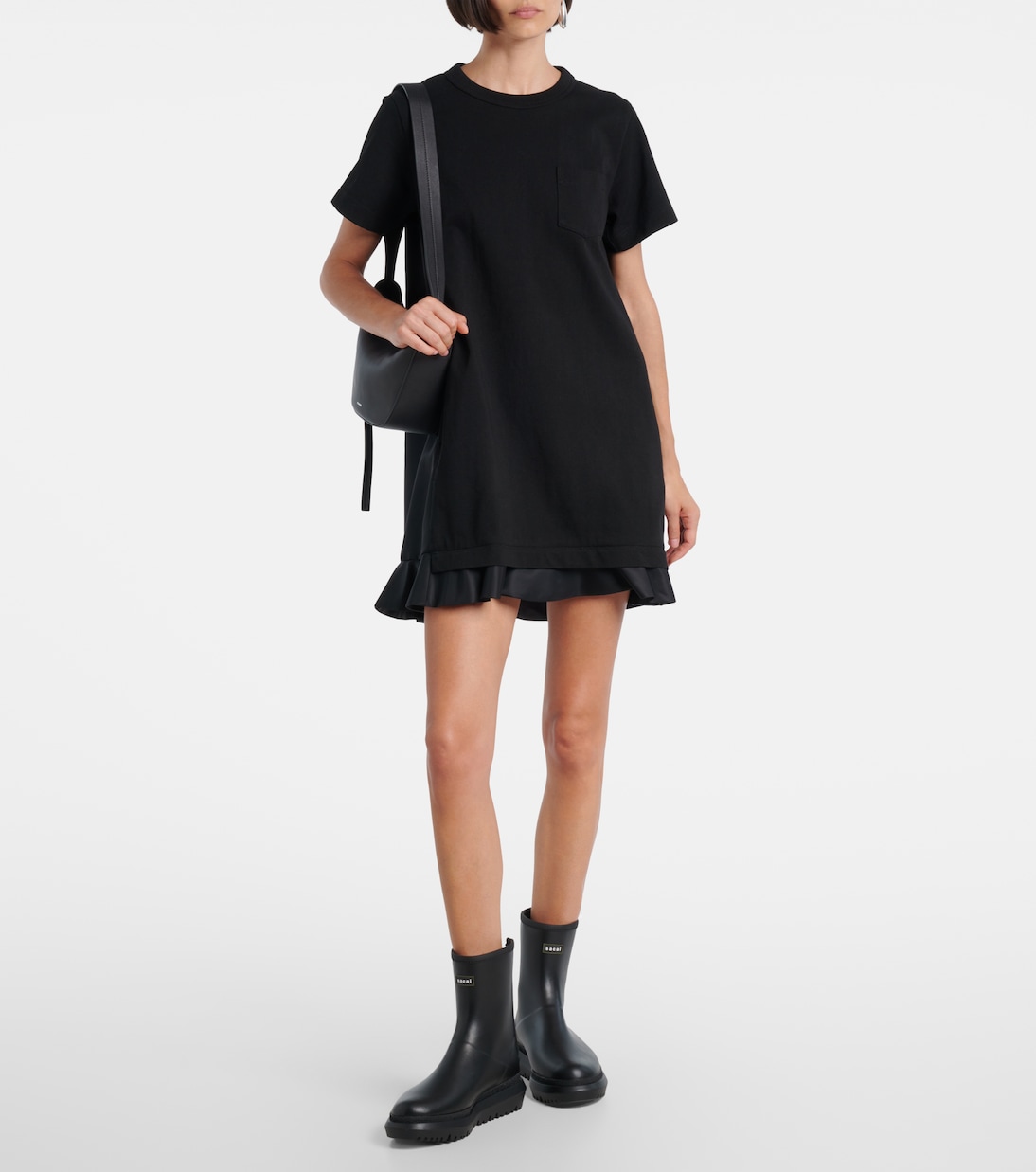 Ruffled cotton minidress | Sacai