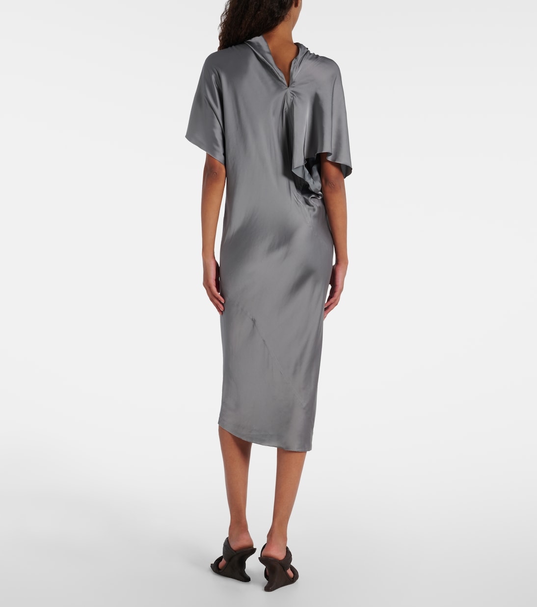Robe midi en satin | Rick Owens