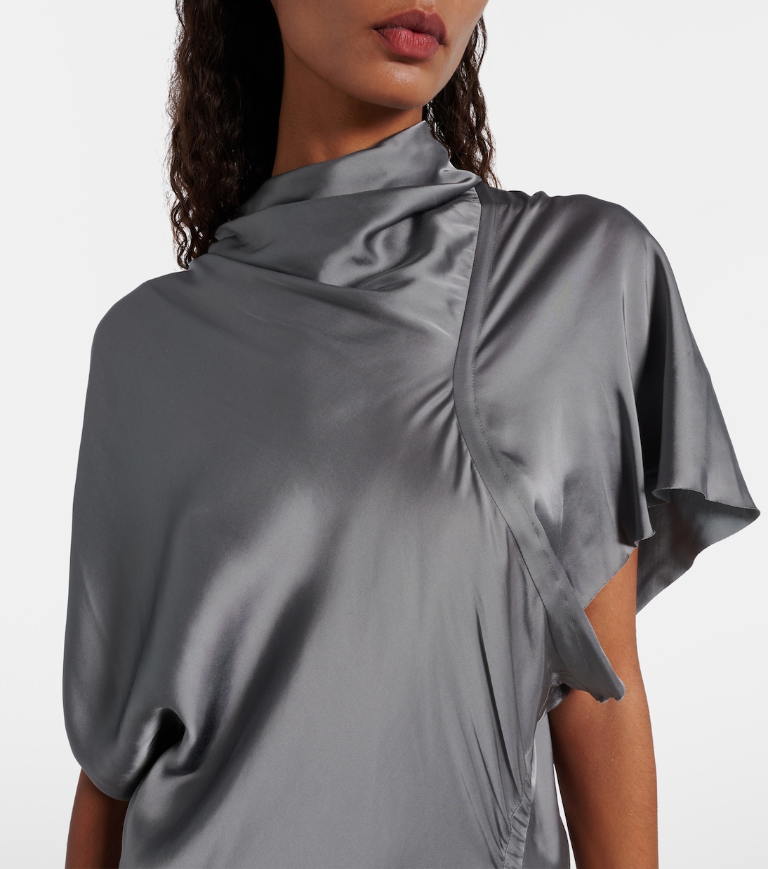 Robe midi en satin | Rick Owens