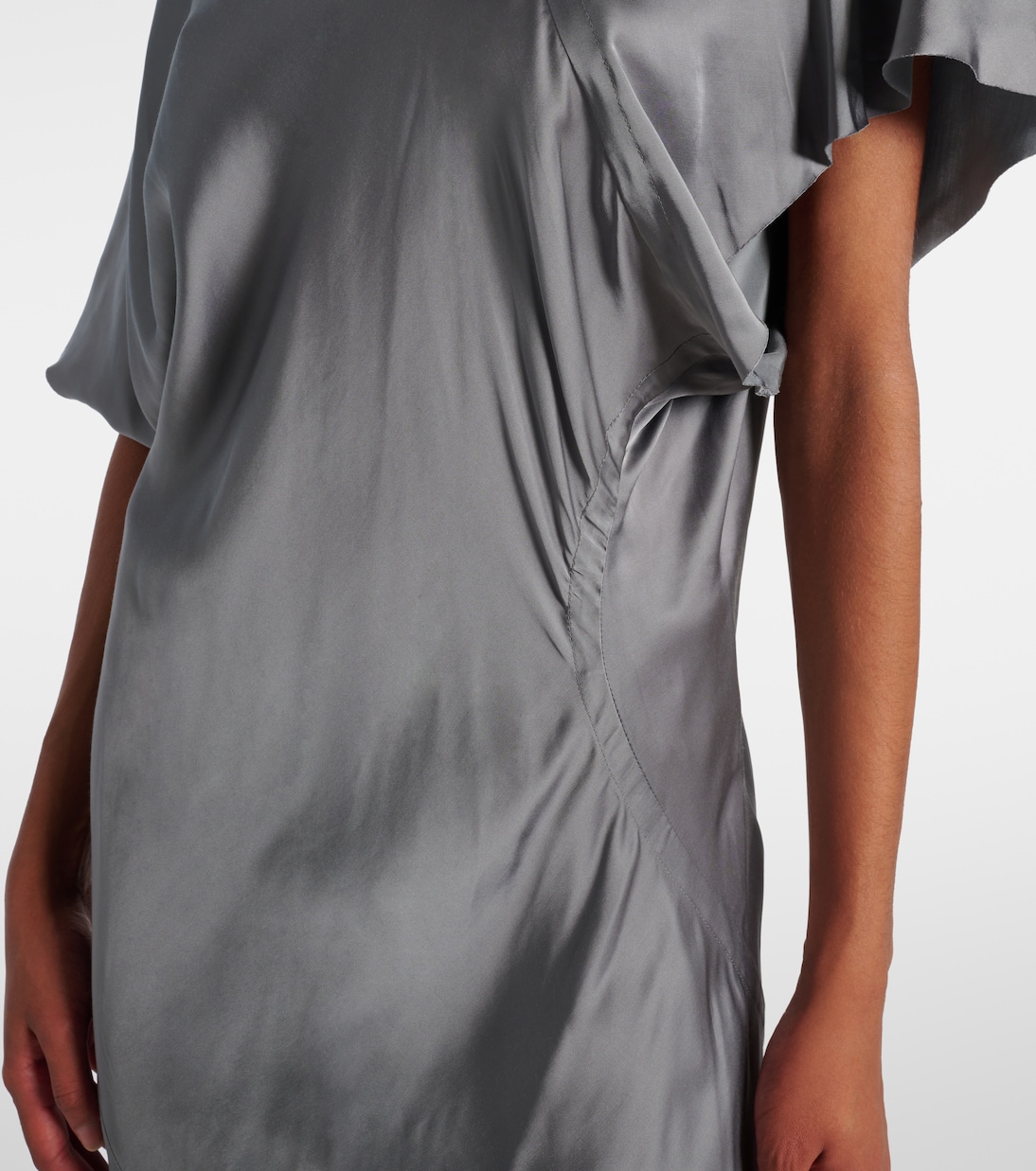 Robe midi en satin | Rick Owens