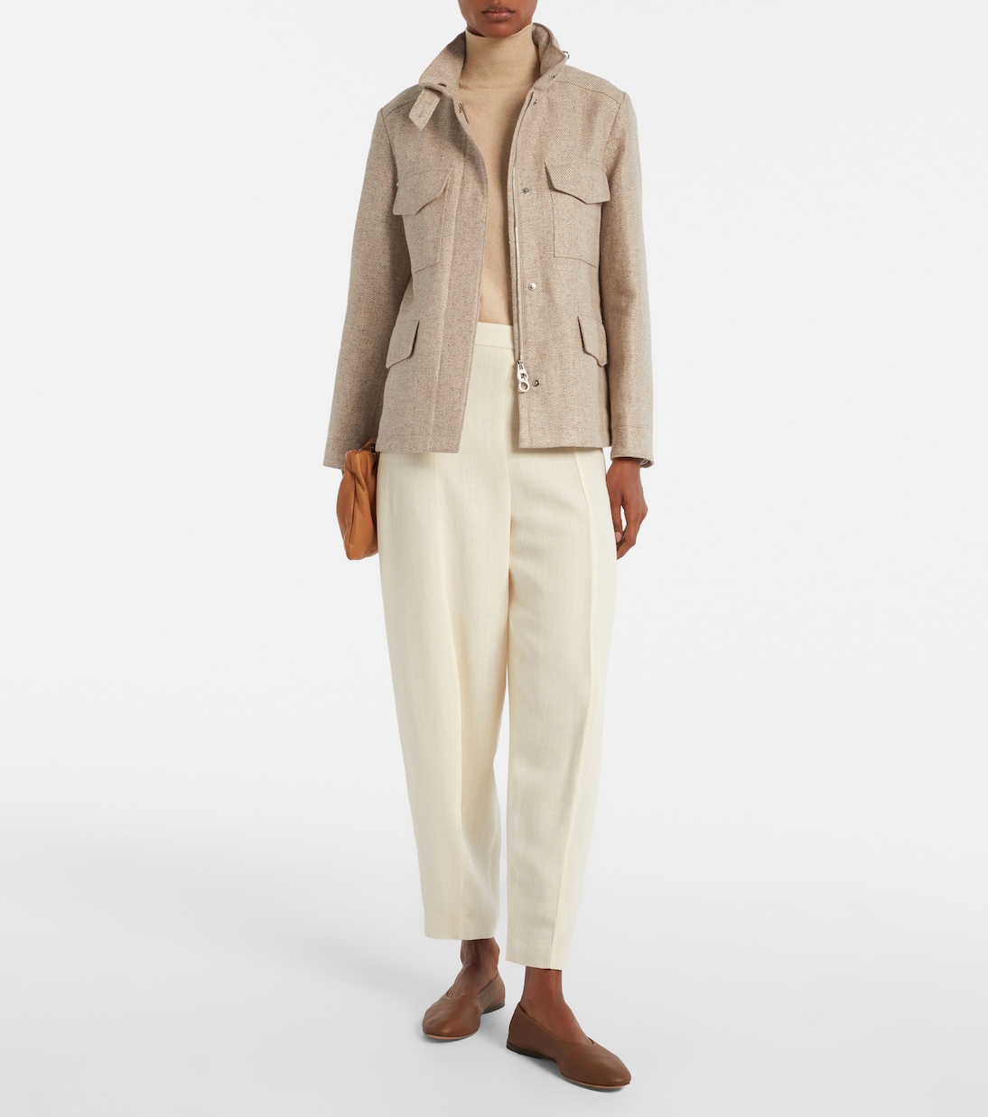 Jacke Traveler Mini aus Leinen und Baumwolle | Loro Piana