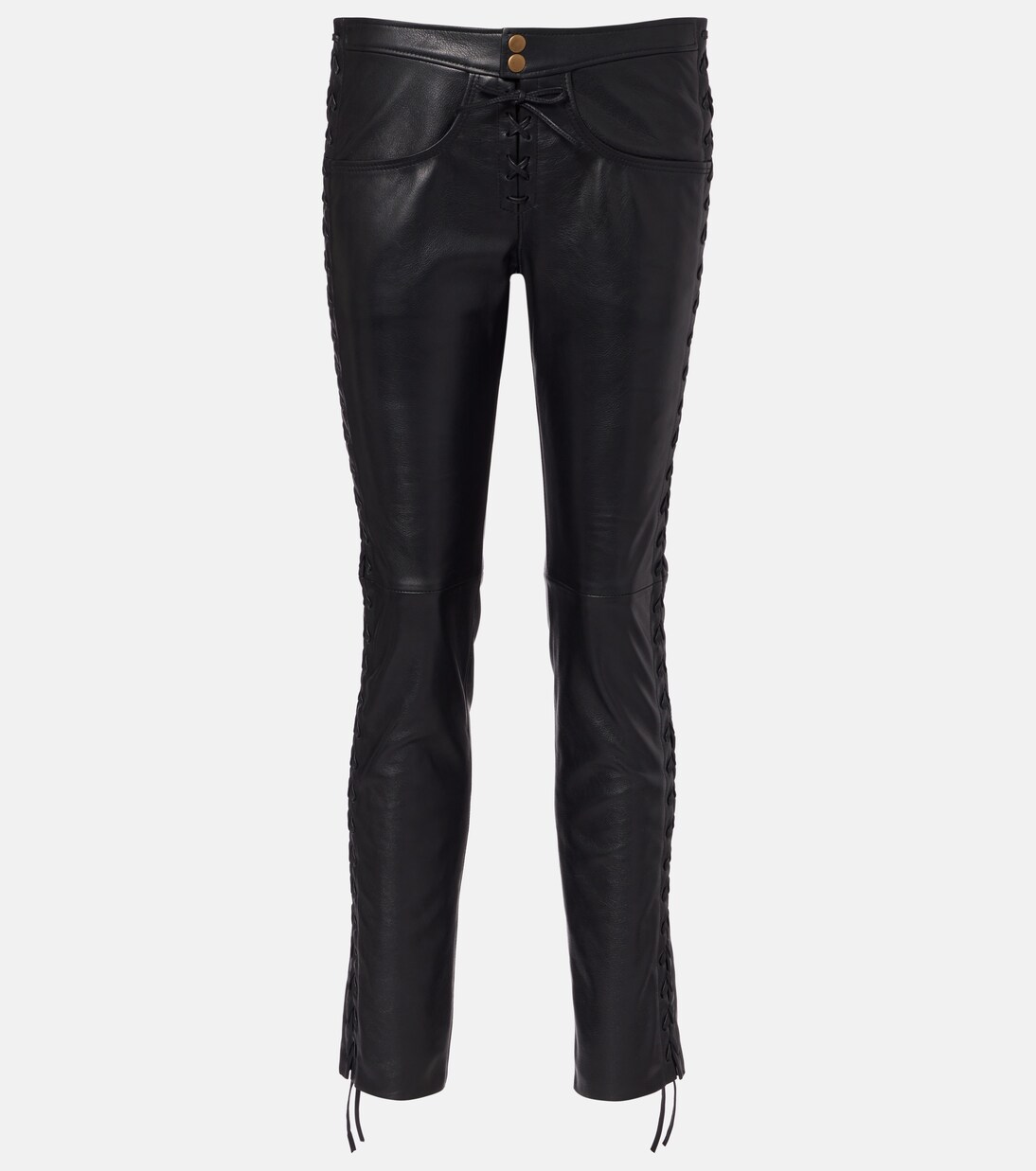 Cyerra low-rise leather pants | Isabel Marant