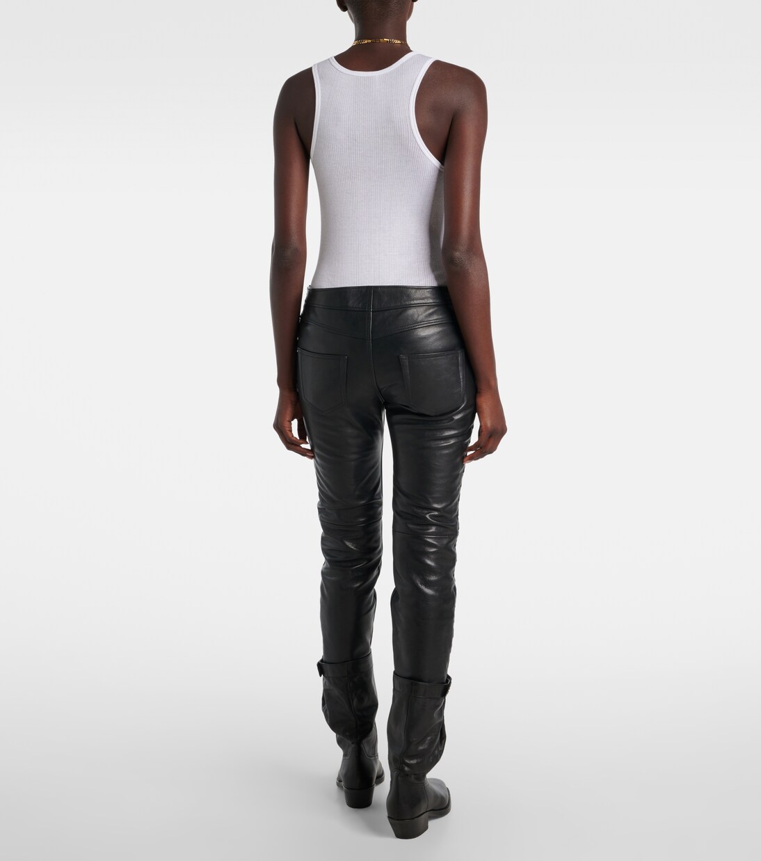 Cyerra low-rise leather pants | Isabel Marant