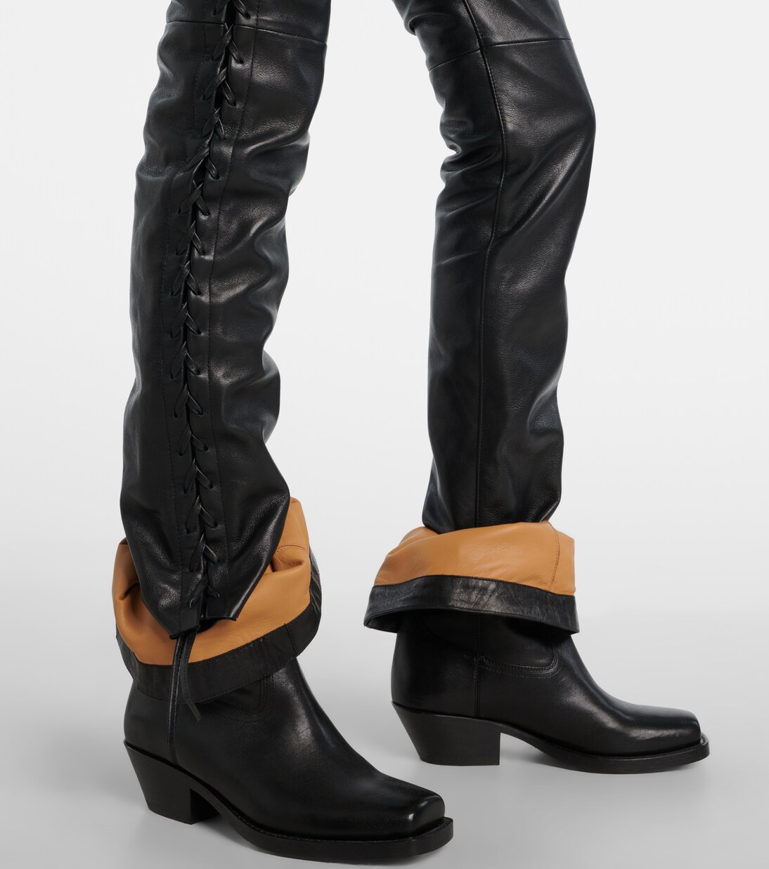 Cyerra low-rise leather pants | Isabel Marant