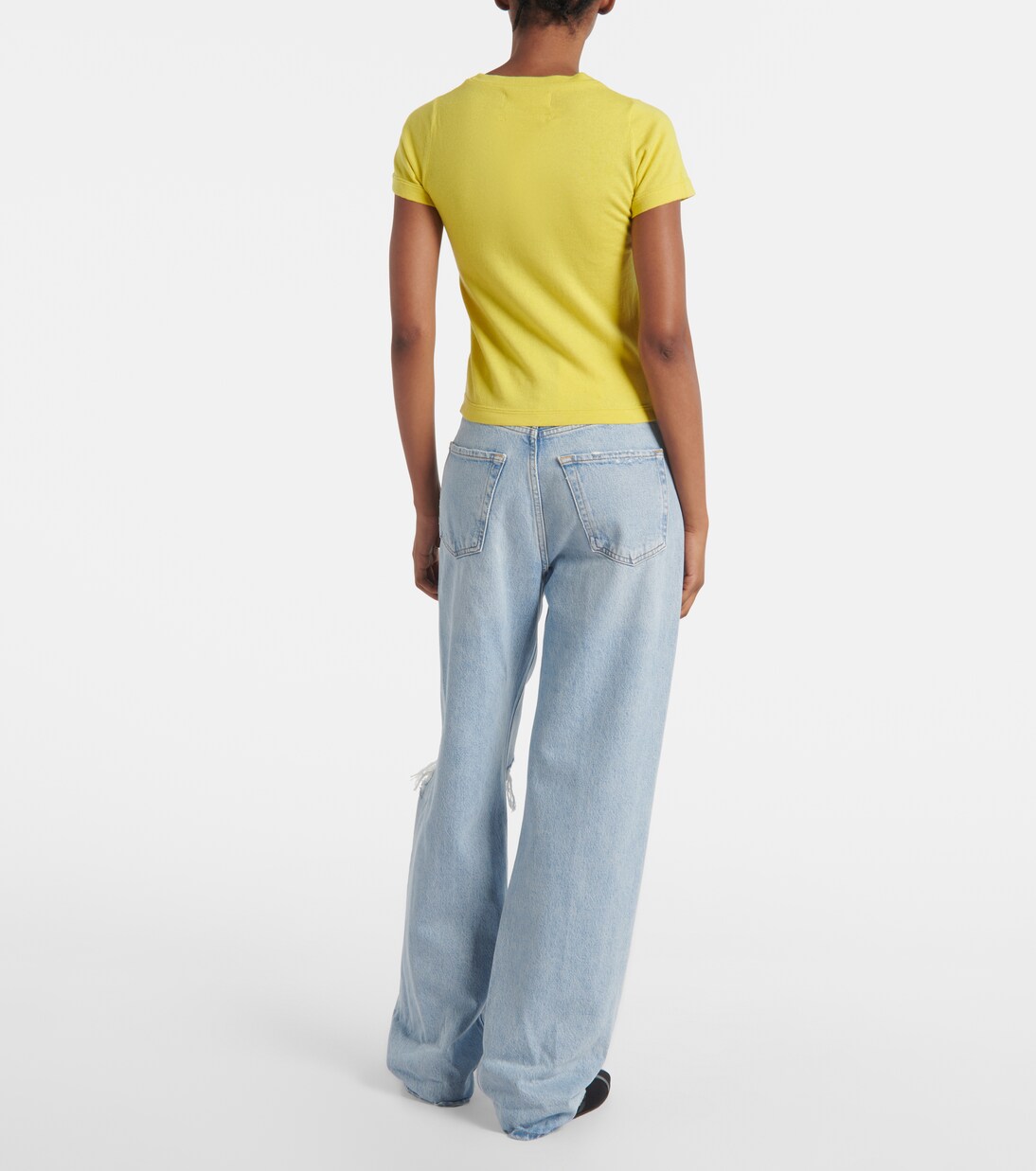 T-Shirt N°292 America aus Baumwolle und Kaschmir | Extreme Cashmere