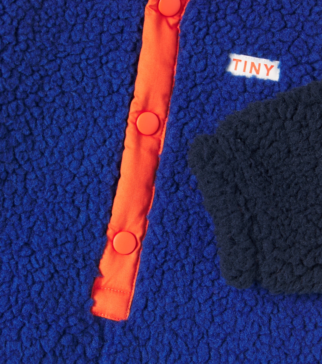 Baby colorblocked teddy snowsuit  | Tinycottons