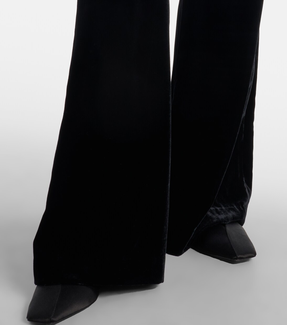 High-Rise-Schlaghose Effy aus Samt | Nili Lotan