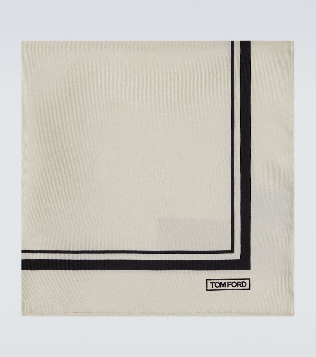Pañuelo de bolsillo de sarga de seda estampado | Tom Ford
