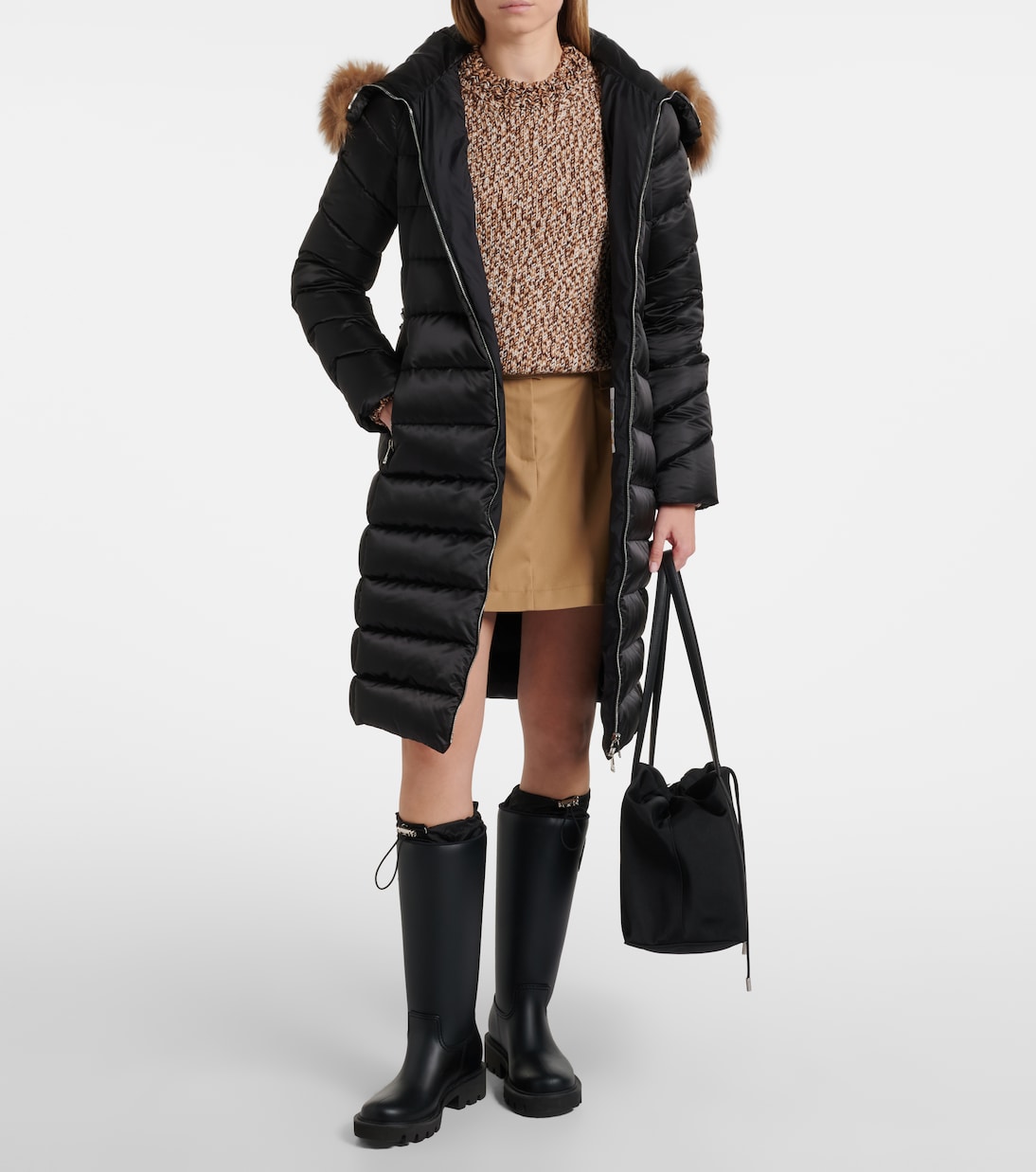 Daunenmantel Leersie mit Shearling | Moncler