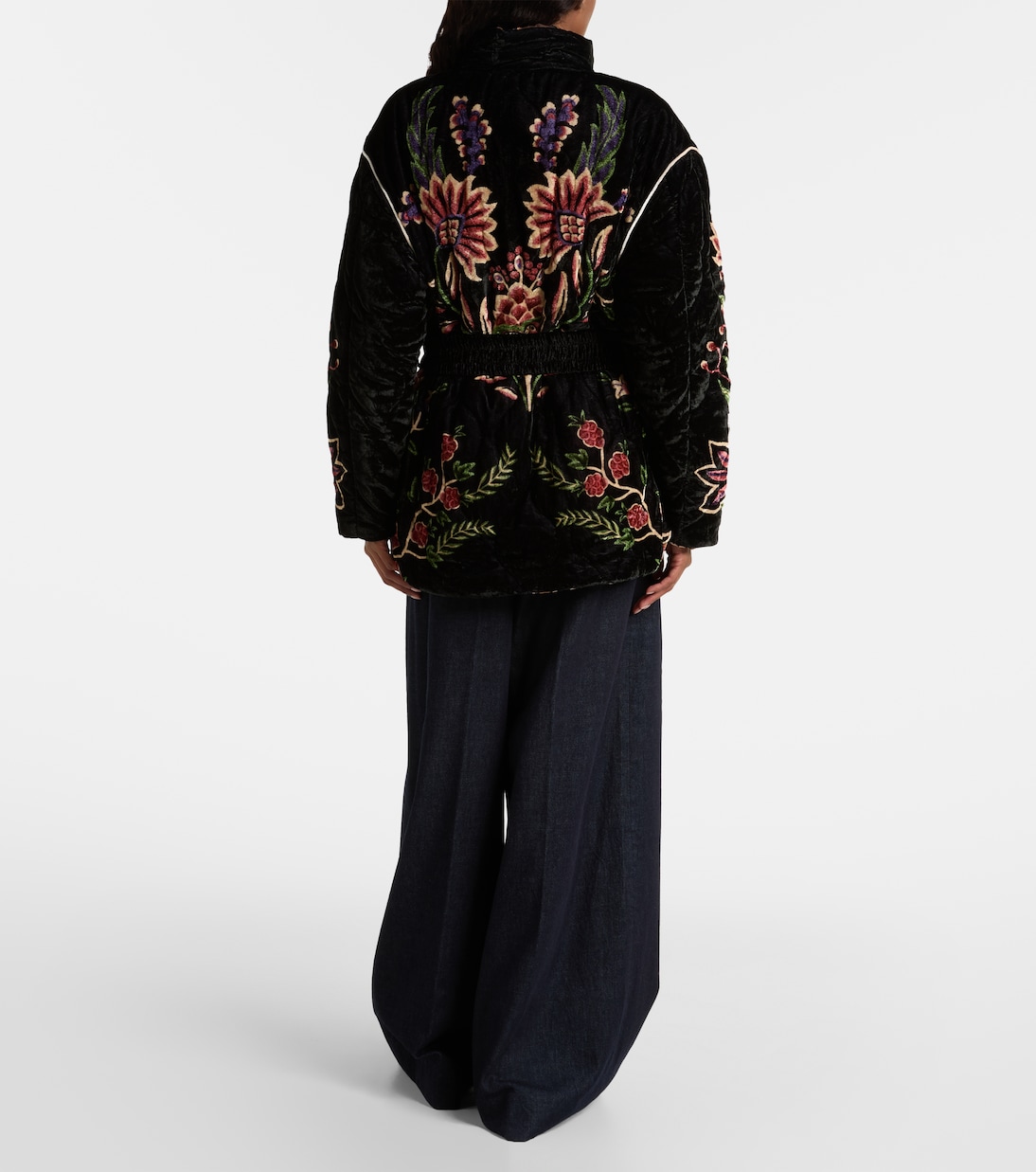 Chaqueta acolchada reversible Marvelous Garden con cinturón | Farm Rio