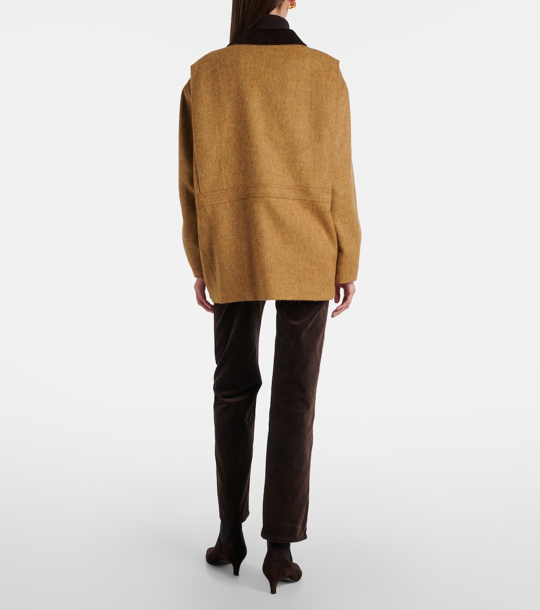 Calie Straight mid-rise cotton-blend velvet straight pants | 7 For All Mankind