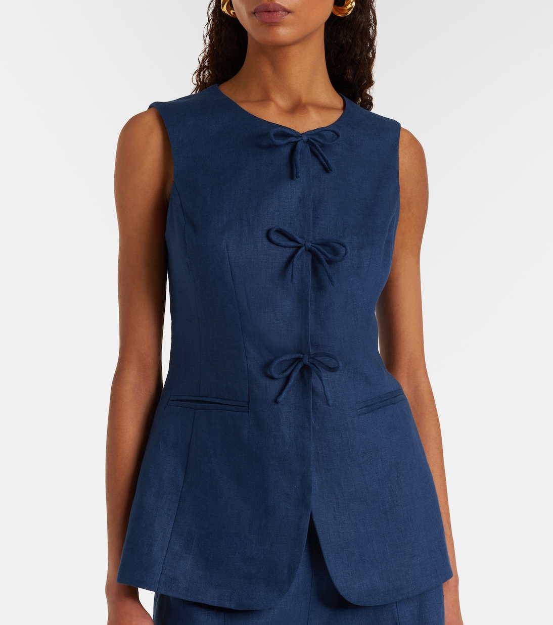 Sabine linen vest | Posse