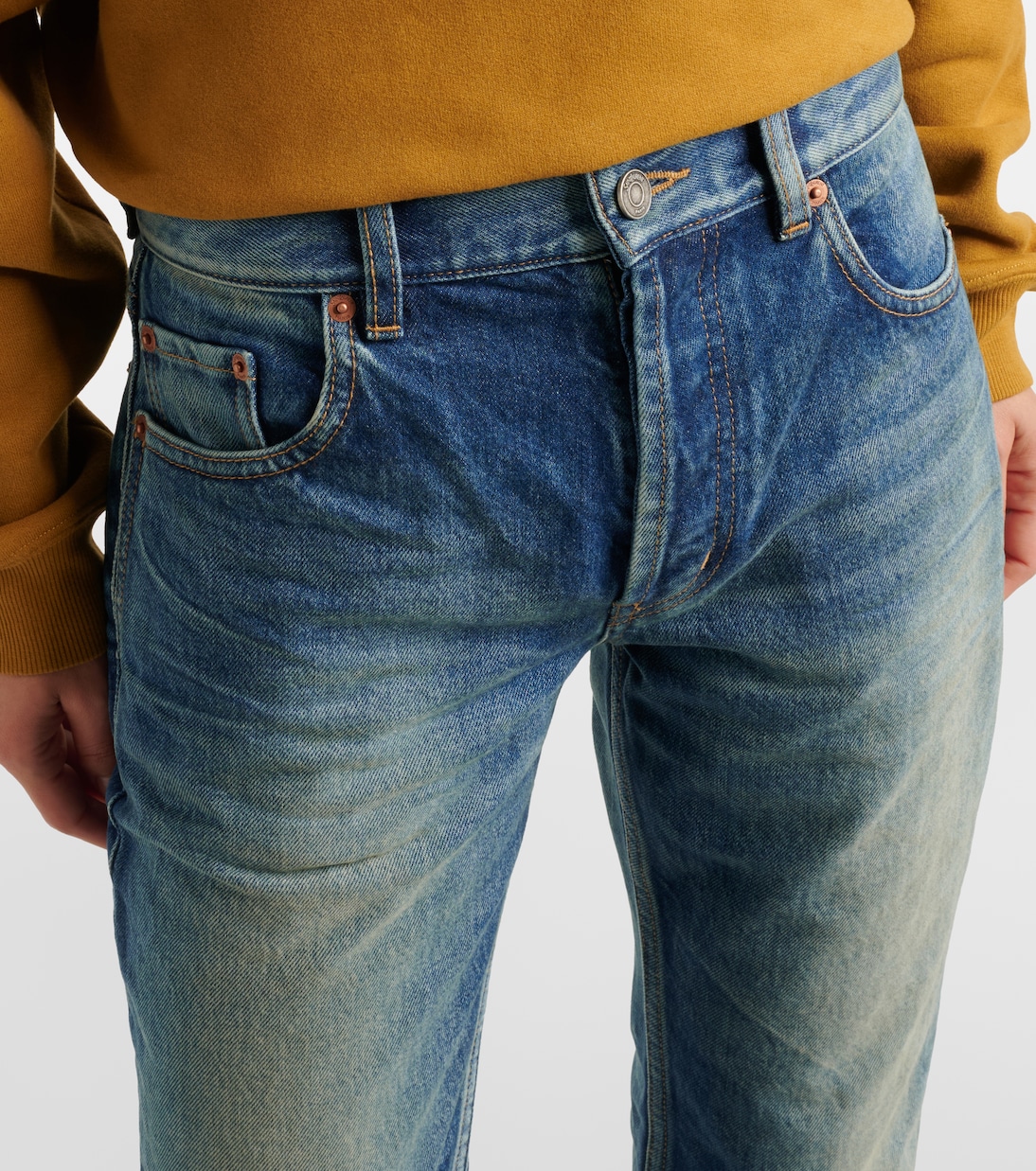 Faded straight jeans | Saint Laurent